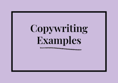 Copywriting Examples